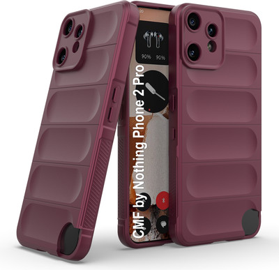 Zapcase Back Cover for CMF by Nothing Phone 2 Pro(Maroon, 3D Case, Silicon, Pack of: 1)