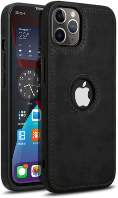 Kreatick Back Cover for Flexible Pu Leather Super Soft-Touch | Bumper Case for Apple iPhone 11 Pro max(Black, Camera Bump Protector, Pack of: 1)