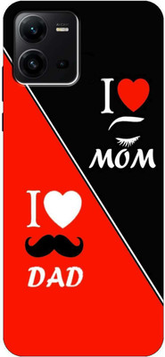 Vojica Back Cover for Vivo V25 5G Mom & Dad Love Back Cover(Multicolor, Flexible, Silicon, Pack of: 1)