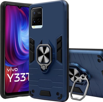 SMARTPOCKET Back Cover for vivo Y33T, vivo Y21, vivo Y33s, vivo Y21E, vivo Y21A, vivo Y21T(Blue, Rugged Armor, Pack of: 1)