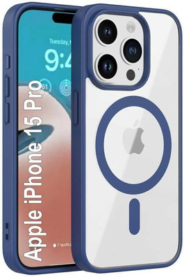 AIBEX Back Cover for Apple iPhone 15 Pro(Blue, Magsafe, Pack of: 1)