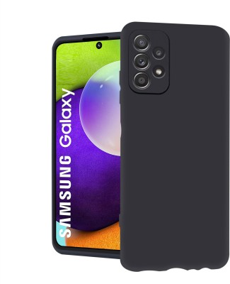 Coverskart Liquid Silicone Back Cover for Samsung Galaxy A73 5G, Silky-Soft Touch Full Body Protection Shockproof Case(Black, Camera Bump Protector, Silicon, Pack of: 1)