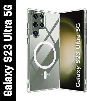 VISHAL Back Cover for Samsung Galaxy S23 Ultra 5G, |Anti-Yellow Case|UV Shield Technology|MagSafe Compatible(Transparent, Magsafe, Pack of: 1)