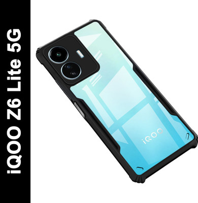 Zapcase Back Cover for iQOO Z6 Lite 5G(Black, Shock Proof, Pack of: 1)