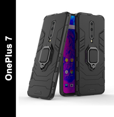 Casewilla Back Cover for OnePlus 7(Black, Grip Case, Pack of: 1)