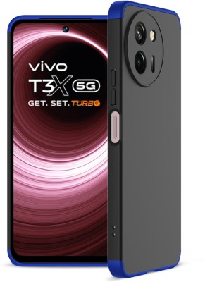 FlareHUB Back Cover for Vivo T3x 5G(Blue, Hard Case, Pack of: 1)