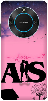 FRONK Back Cover for LAVA Blaze 2 5G, LXX507, A LOVES S, A NAME, S NAME, LETTER(Pink, Flexible, Silicon, Pack of: 1)