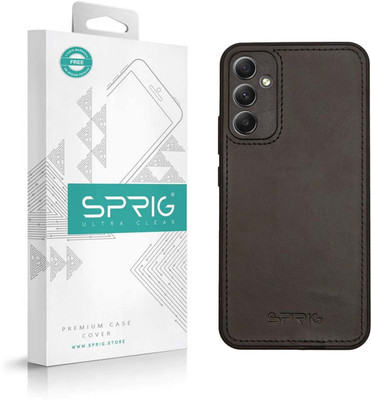 Sprig Matte Leather Back Cover for Sprig Matte Leather Back Cover for Samsung Galaxy A34 5G (Black, Matte Finish, Pack of: 1)(Black, Matte Finish, Pack of: 1)