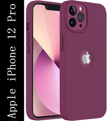 Flipkart SmartBuy Back Cover for Apple iPhone 12 Pro(Maroon, Camera Bump Protector, Silicon, Pack of: 1)