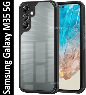 Infinite Case Back Cover for Samsung Galaxy M35 5G(Black, Camera Bump Protector, Pack of: 1)