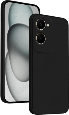 CaseWEB Back Cover for Vivo Y28E 5G(Black, Matte Finish, Silicon, Pack of: 1)