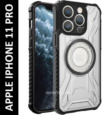 Infinite Case Back Cover for Apple iPhone 11 pro(Black, Camera Bump Protector, Pack of: 1)