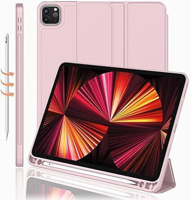 oaky Back Cover for Apple iPad Pro 11 inch 4th/3rd Generation 2022/2020(Pink, Cases with Holder, Pack of: 1)