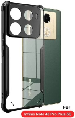 Mobtech Bumper Case for Infinix Note 40 Pro 5G, Infinix Note 40 Pro Plus 5G Back cover Case(Black, Transparent, Grip Case, Pack of: 1)