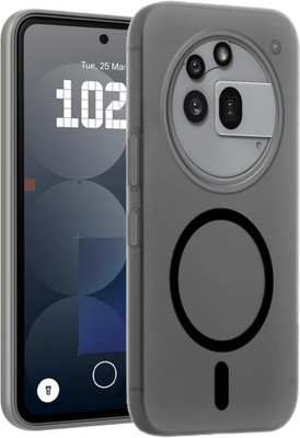 LOGELI Back Cover for Nothing Phone (3a) Pro, Frosted Semi-Transparent Slim Case, Hard Back, Matte Finish(Black, Hard Case, Pack of: 1)