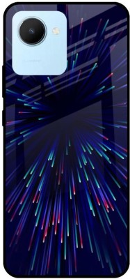 QRIOH Glass Back Cover for Realme C30(Multicolor, Grip Case, Silicon, Pack of: 1)