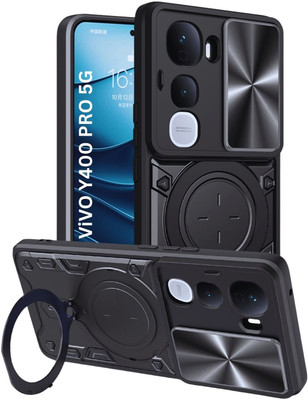 Flipkart SmartBuy Back Cover for Vivo Y400 Pro 5G(Black, Rugged Armor, Pack of: 1)