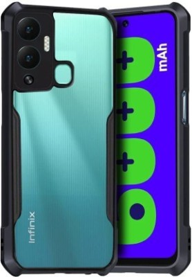 Celltown Back Cover for Infinix Hot 12 Play(Black, Transparent, Shock Proof, Pack of: 1)