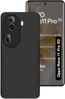 CaseWEB Back Cover for OPPO Reno11 Pro 5G(Black, Matte Finish, Silicon, Pack of: 1)