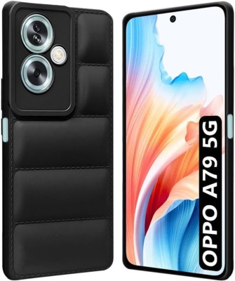 rahul Back Cover for Oppo A79 5G | Liquid Silicon Matte Soft Case | Puff Case(Black, Silicon, Pack of: 1)