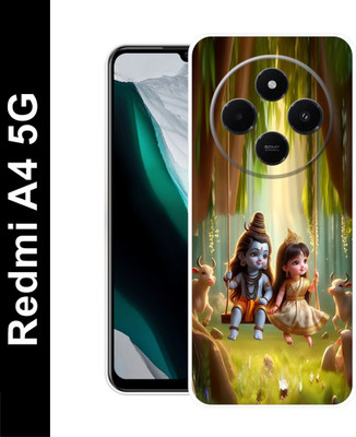 COVERBAK Back Cover for Redmi A4 5G(Multicolor, Flexible, Silicon, Pack of: 1)