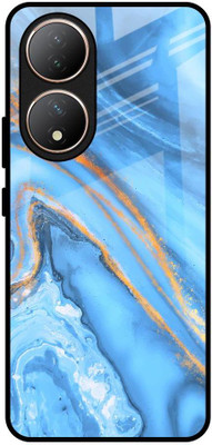 QRIOH Glass Back Cover for Vivo Y100(Multicolor, Grip Case, Pack of: 1)