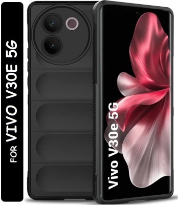 KWINE CASE Back Cover for vivo V30e 5G(Black, Matte Finish, Silicon, Pack of: 1)