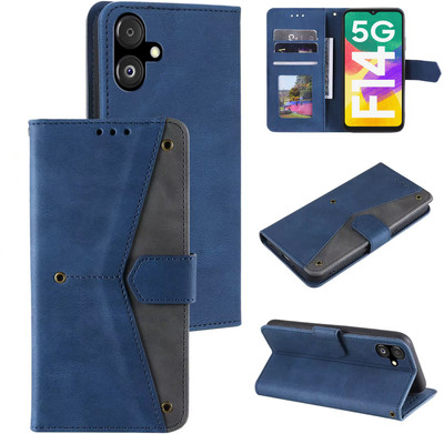 Wowcase Back Cover for Samsung Galaxy F14 5G(Multicolor, Blue, Cases with Holder, Pack of: 1)