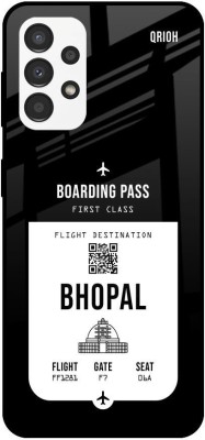 QRIOH Bhopal City Glass Back Cover for Samsung Galaxy A13(Black, Grip Case, Pack of: 1)