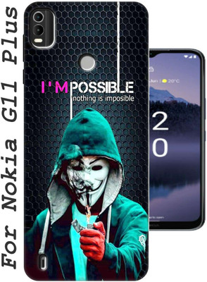 stroxy Back Cover for Nokia G11 Plus 2614(Black, Shock Proof, Silicon, Pack of: 1)