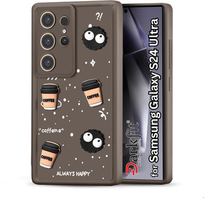 DARKFIT Back Cover for Samsung Galaxy S24 Ultra 5G(Brown, 3D Case, Silicon, Pack of: 1)