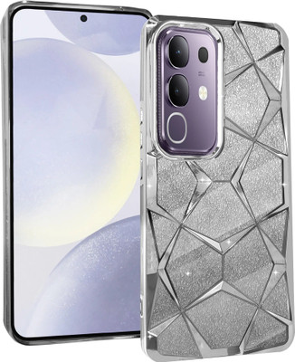 Bonqo Back Cover for vivo T4x 5G, IQOO Z10x 5G(Silver, Transparent, Dual Protection, Silicon, Pack of: 1)