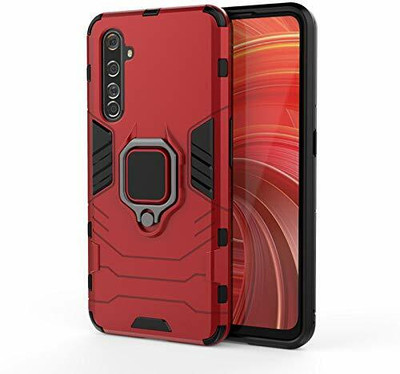Glaslux Back Cover for Mi Redmi 6 pro(Red, Ring Case, Pack of: 1)