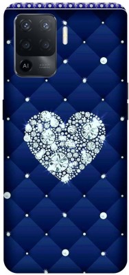 play fast Back Cover for OPPO F19 Pro, CPH2285, HEART, BLUE, BLING, STAR, LOVE(Blue, Hard Case, Pack of: 1)