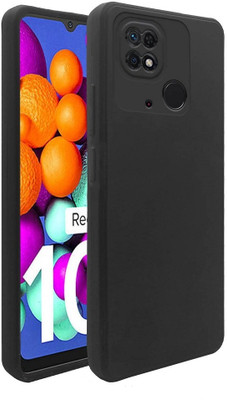 ZAMN Back Cover for REDMI 10(Black, Silicon, Pack of: 1)