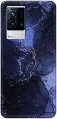 NDCOM Back Cover for iQOO 9 5G Abstract Blue Marble Printed(Multicolor, Hard Case, Pack of: 1)