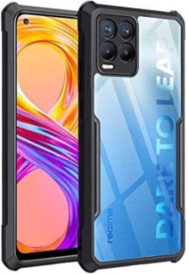 Hydbest Back Cover for Realme 8 Pro, Transparent Hybrid Hard PC Back TPU Bumper(Black, Transparent, Camera Bump Protector, Silicon, Pack of: 1)