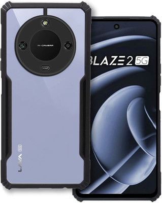 INSTYLE Back Cover for Lava Blaze 2 5G(Black, Grip Case, Pack of: 1)