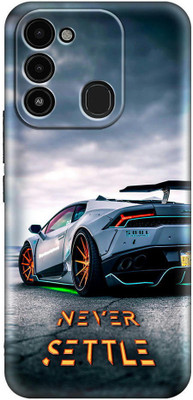 printwhiz Back Cover for Tecno Spark Go 2022, Tecno Spark 8C, Tecno Spark 9(Black)
