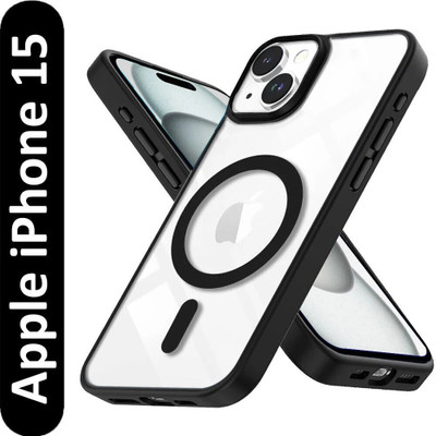 Infinite Case Back Cover for Apple iPhone 15(Black, Magsafe, Pack of: 1)