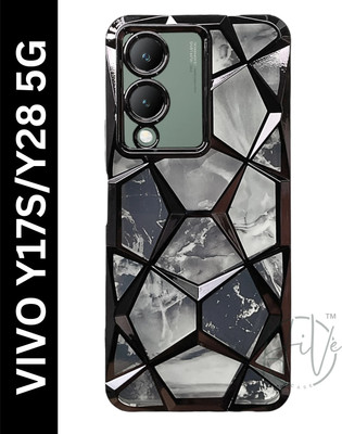 Hive Back Cover for Vivo Y17s, Vivo Y28 5G(Black, Grip Case, Silicon, Pack of: 1)