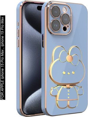 RESOURIS Back Cover for Apple iPhone 15 Pro Max, iPhone 15 Pro Max(Blue, Gold, Cases with Holder, Pack of: 1)