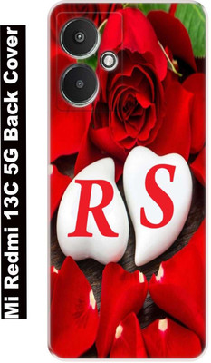 King Maker Back Cover for Redmi 13C 5G(Red, White, Silicon, Pack of: 1)