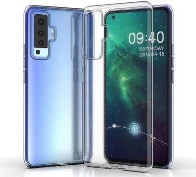 NIMMIKA ENTERPRISES Back Cover for Vivo X50(Crystal Clear Transparency | Durable Silicone Material | Responsive Buttons)(Transparent, Shock Proof, Silicon, Pack of: 1)