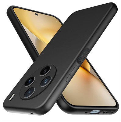 CLOVYR Back Cover for Vivo X200 Pro 5G Silicon Protective Case(Black, Camera Bump Protector, Silicon, Pack of: 1)