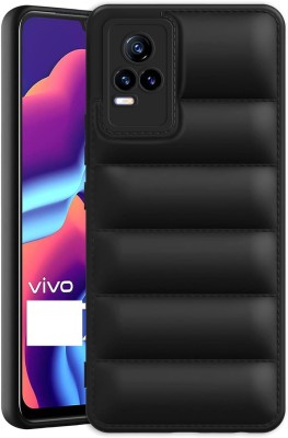 SnapStar Back Cover for Vivo Y73 4G(Puffer Case | Camera Protection | Soft & Flexible Case)(Black, Shock Proof, Silicon, Pack of: 1)