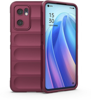 Cover Alive Back Cover for OPPO Reno7 5G(Maroon, Camera Bump Protector, Pack of: 1)