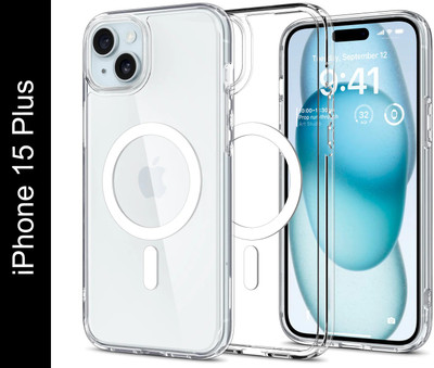 Flipkart SmartBuy Back Cover for APPLE Iphone 15 Plus(Transparent, Magsafe, Pack of: 1)