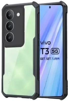 kglbest Back Cover for Vivo T3 5G(Black, Shock Proof, Pack of: 1)