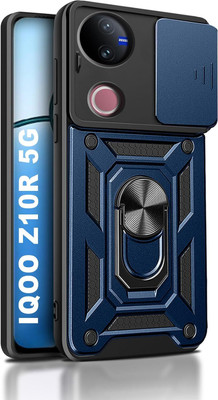 SMARTACCESSS Back Cover for IQOO Z10R 5G, Vivo T4R 5G, Vivo V50e 5G, Vivo V50 5G Elite Edition(Blue, Ring Case, Pack of: 1)